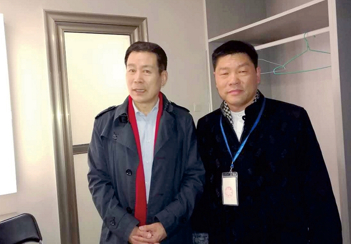 国家一级演员 徐敏先生会见杨子良董事长合影留念